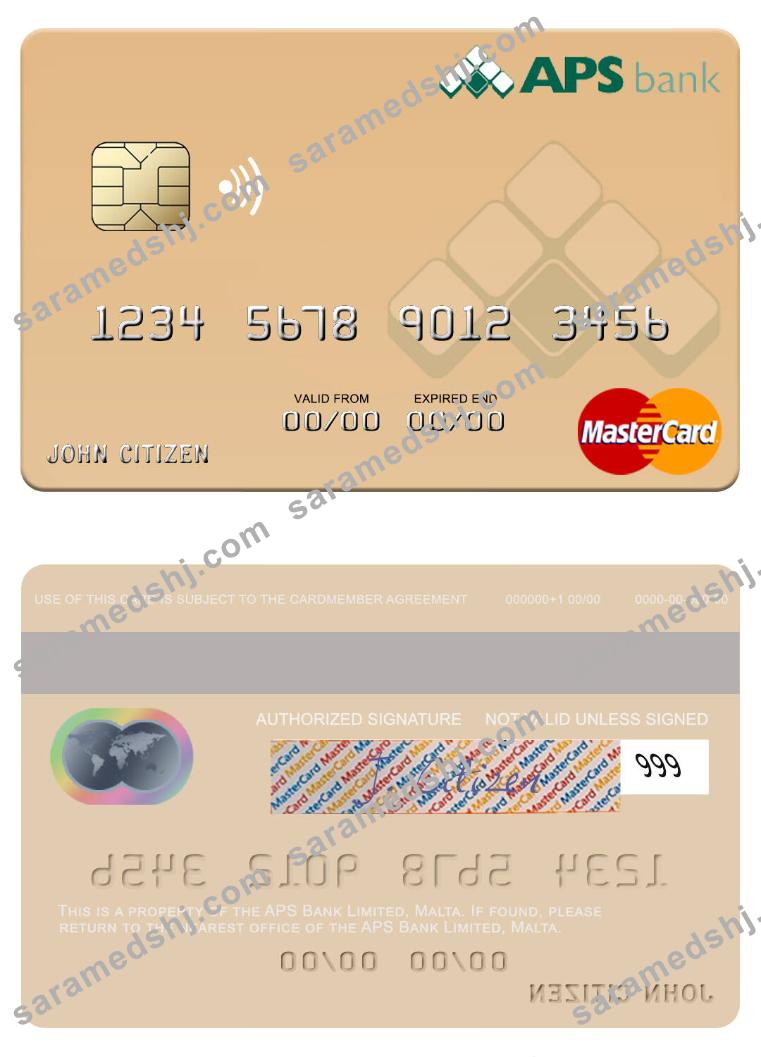 Malta APS Bank Limited mastercard